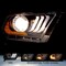 Renegade Drl Projector Headlight With Sequential Turn Signal - Black/Clear CHRNG0612-B-SQ - alternate 5